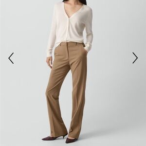 Gap curvy 14 flare khaki mocha flare flat fronttrousers